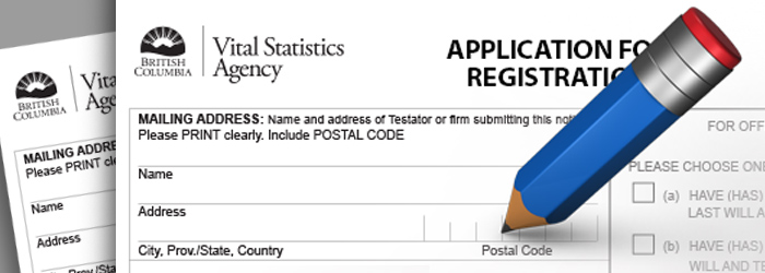 Vital Statistics forms