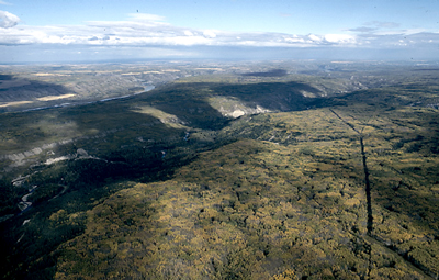 Aerial view of Moberly Lake